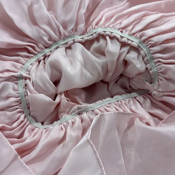 Vtg Kim Originals Dress Girls Prairie 12 Polka Dot Lace Collar Farmcore Cottagec - Picture 10 of 14